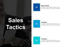 Sales tactics ppt powerpoint presentation portfolio tips cpb