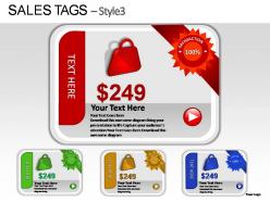 Sales tags style 3 powerpoint presentation slides