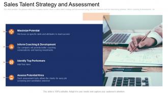 Sales talent strategy and assessment sales management consulting firm ppt backgrounds