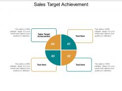 Sales target achievement ppt powerpoint presentation ideas gallery cpb