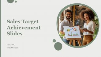Sales Target Achievement Slides PPT Presentation AT