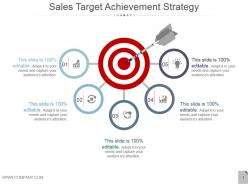 Sales target achievement strategy powerpoint themes