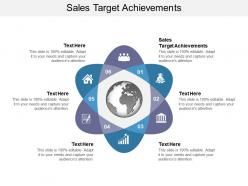 Sales target achievements ppt powerpoint presentation slides grid cpb