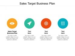 Sales target business plan ppt powerpoint presentation guide cpb