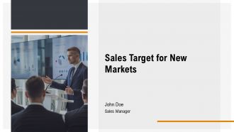 Sales Target For New Markets PPT Information AT