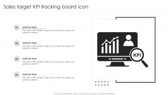 Sales Target KPI Tracking Board Icon