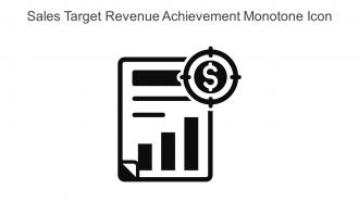 Sales Target Revenue Achievement Monotone Icon In Powerpoint Pptx Png And Editable Eps Format