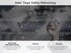 Sales target setting methodology ppt powerpoint presentation infographic cpb
