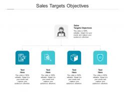 Sales targets objectives ppt powerpoint presentation portfolio vector cpb