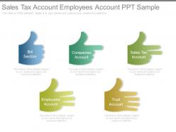 Sales tax account employees account ppt sample