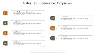 Sales Tax Ecommerce Companies In Powerpoint And Google Slides Cpb