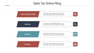 Sales tax online filing ppt powerpoint presentation model show cpb
