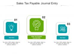 Sales tax payable journal entry ppt powerpoint presentation ideas graphics download cpb