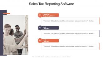 Sales Tax Reporting Software In Powerpoint And Google Slides Cpb