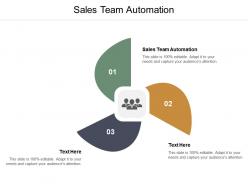 Sales team automation ppt powerpoint presentation gallery maker cpb