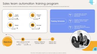 Sales Team Automation Training Program Elevate Sales Efficiency