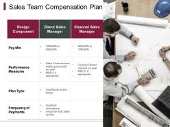 Sales Team Compensation Plan Performance Measures Ppt Powerpoint Presentation Gallery Guide