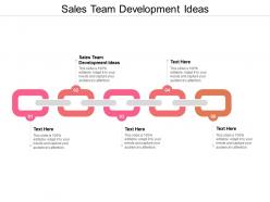 Sales Team Development Ideas Ppt Powerpoint Presentation Gallery Template
