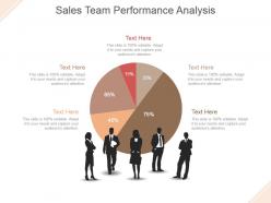 Sales team performance analysis powerpoint slide template