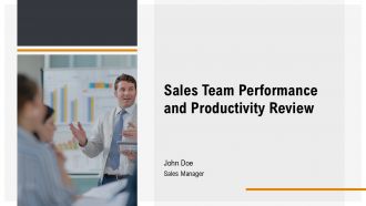 Sales Team Performance And Productivity Review PPT Sample AT