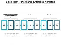 Sales team performance enterprise marketing ppt powerpoint presentation portfolio format ideas cpb