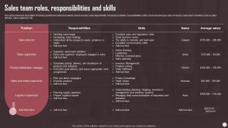 Sales Team Roles Responsibilities And Skills Sales Plan Guide To Boost Annual Business Revenue