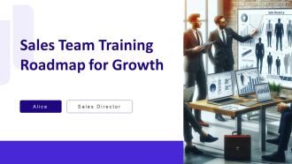 Sales Team Training Roadmap For Growth PPT Demonstration AT