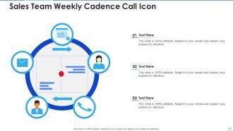 Sales team weekly cadence call icon