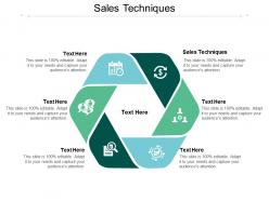 Sales techniques ppt powerpoint presentation styles designs download cpb