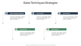 Sales Techniques Strategies In Powerpoint And Google Slides Cpb