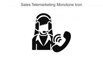Sales Telemarketing Monotone Icon In Powerpoint Pptx Png And Editable Eps Format