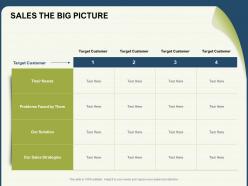 Sales The Big Picture Faced Powerpoint Presentation Shapes