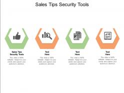 Sales tips security tools ppt powerpoint presentation ideas format cpb