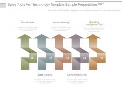 Sales tools and technology template sample presentation ppt