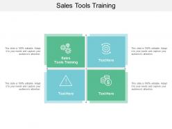 Sales tools training ppt powerpoint presentation infographics deck cpb