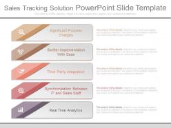 Sales tracking solution powerpoint slide template