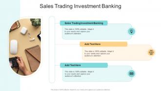 Sales Trading Investment Banking In Powerpoint And Google Slides Cpb