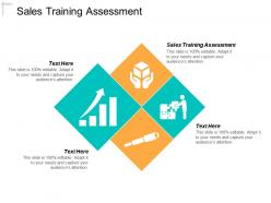 Sales training assessment ppt powerpoint presentation icon format ideas cpb