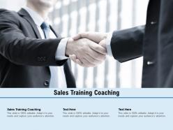 Sales training coaching ppt powerpoint presentation professional templates cpb