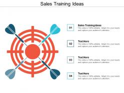 Sales training ideas ppt powerpoint presentation gallery slides cpb