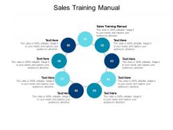 Sales training manual ppt powerpoint presentation styles graphics cpb
