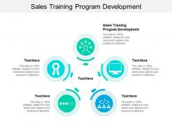 Sales training program development ppt powerpoint presentation file clipart images cpb