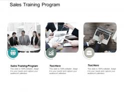 Sales training program ppt powerpoint presentation gallery aids cpb