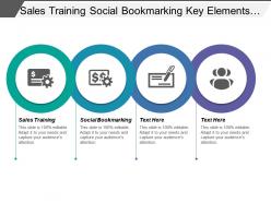 Sales Training Social Bookmarking Key Elements Digital Marketing