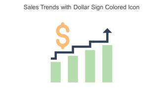 Sales Trends With Dollar Sign Colored Icon In Powerpoint Pptx Png And Editable Eps Format