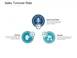 Sales turnover rate ppt powerpoint presentation infographics graphics example cpb