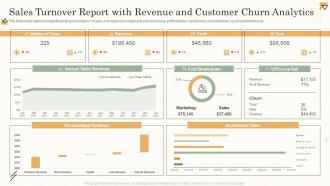 Sales Turnover Report With Revenue And Customer Churn Analytics