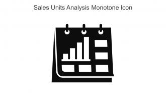 Sales Units Analysis Monotone Icon In Powerpoint Pptx Png And Editable Eps Format