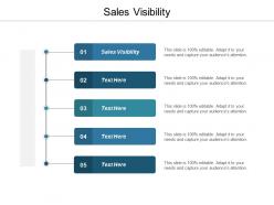 Sales visibility ppt powerpoint presentation infographic template shapes cpb