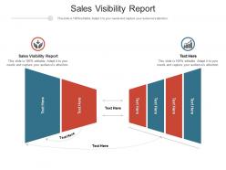 Sales visibility report ppt powerpoint presentation gallery layout ideas cpb